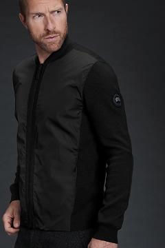 Ropa Canada Goose Hombre México - WindBridge Suéteres Black Label Negros OM0735842